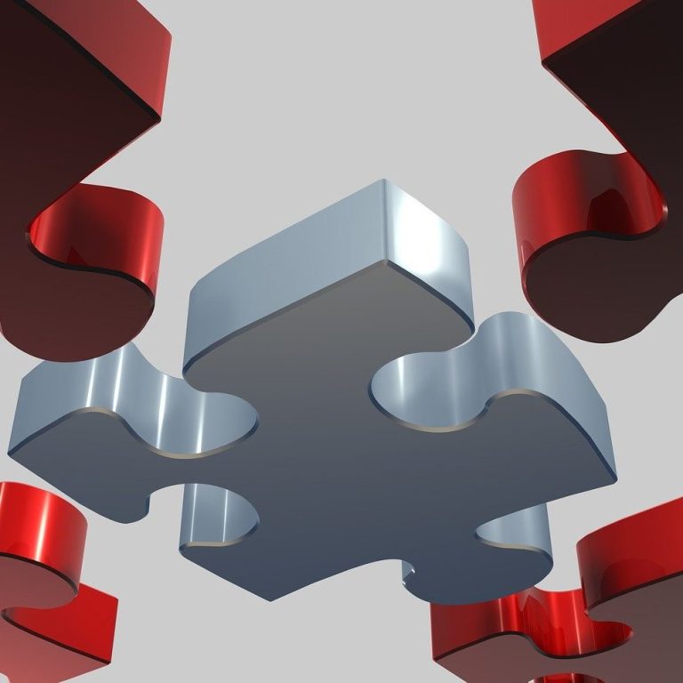 Struktur und Klarheit im Einkauf Abstraktes Puzzle-Motiv als Symbol für Struktur, Lösungsfindung und klare Entscheidungen im Einkauf